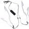 Huamengyuan Motorrad Helm EL Licht Motorrad Helm Licht Streifen Riding Signal Helm Lichtleiste Wasserdichtes Motorrad Licht Streifen LED Aufkleber Motorrad Helm