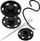 Druckknöpfe zum Aufnähen 20 Paare - S-Feder 8 mm bis 25 mm Druckknopf zum Annähen Snaps Button viele Farben (Schwarz, 25 mm)