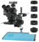 SBCGFY Mikroskop-Zubehör-Set, 7-Fach- bis 50-Fach-Trinokular-Stereomikroskop mit kontinuierlichem Zoom, Mikroskop 1080P, 48 MP, HDMI-USB-Videokamera für Telefon-PCB-Lö(EIN 48-MP-Touchscreen)