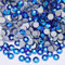 Alle Glitzer-Strasssteine der Blue-Serie, nicht Hot Fix, flache Rückseite, Strasssteine und Stoff-Strasssteine für Nageldekorationen, Saphir AB-ss20, 1140 S