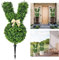 Junjie Bunny Topiary Outdoor,Hasen-Formschnitt, künstlicher Formschnitt in Form eines grünen Hasen, künstliche Osterhasen-Pflanze, Buchsbaum-Pflanze, Osterbaum (A-20in)