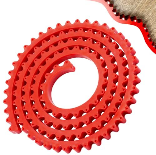 2 m Flexibles Kurvenlineal für präzise Holzbearbeitung, Frässchablonen für Oberfräse, Verzahnte Kette Frässchablone, Biegbar Kurvenschablone, Mehrpunktbefestigung Frässchablone