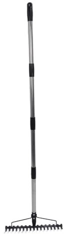 Metal -Head -Ade -Rake Tool Anti -Rost -Calado 17 Trois éraflures pour Desserrer la Feuille de Collecte au Sol pour D Thssswind D Thwnsis Leaf (4 Sections)