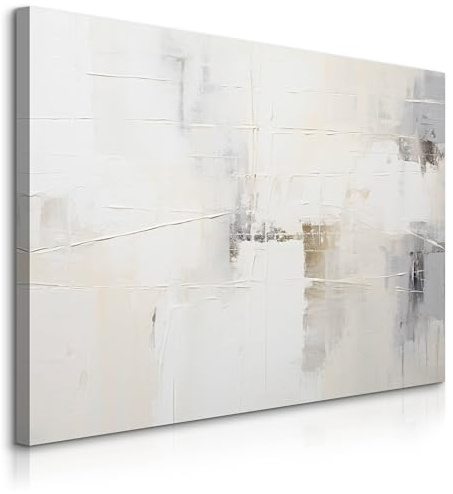 Muralo Wandbilder Gemalte Abstraktion Aufhängefertig, Kunstdruck - 70x50 cm | Leinwandbild, Modernes Design, UV-beständig - ideal für Wohnzimmer, Schlafzimmer und Büro