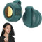 YuuFcy Portable Silent Mini Bladeless Fan, Clip On Waist & Neck Fan, Rechargeable Clip-On Hands-Free Fans 3 Speeds, Wearable Cooling Fans for Outdoor/Travel/Office/Shirt (Green)