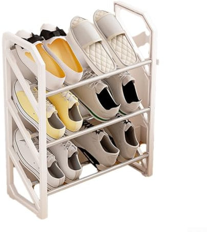 Zapatero de escalera eficiente para organizar zapatos en dormitorios, salas de estar y pasillos (B)