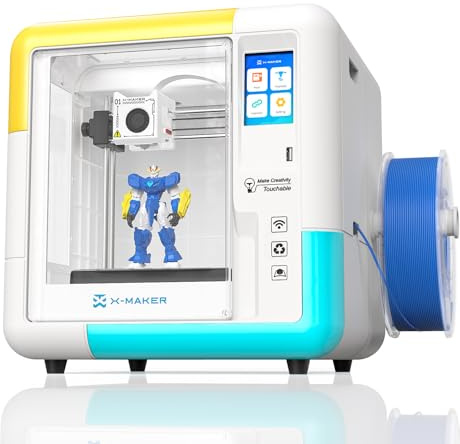 X-Maker 3D-Drucker mit Design-App, Vollständig Geschlossen, WLAN-Druck, 8.000+ 3D-Spielzeugvorlagen mit Updates, 15+ 3D-Designmodule, Sofort Einsatzbereit