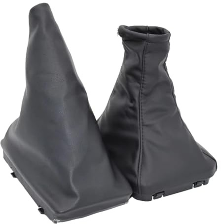 Avfpra Auto Schaltknauf Für Opel Für Vauxhall Für Corsa C (00-06) Für Tigra B (04-09) Für Combo C (01-03) PU-Leder-Handbremsen-Schaltmanschetten- Schaltknauf(Gear gaiter set)