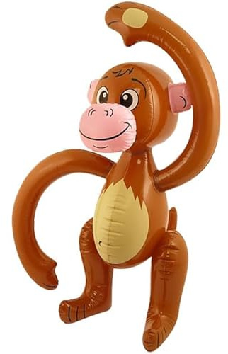 Aufblasbare Verkleidung Party Requisiten - Blow Up Pool Party Dekoration Spielzeug, Tier Party Dekorationen, Schaf, Dinosaurier, Saxophon Mottoparty Kostüm Zubehör (Inflat Monkey One Size)