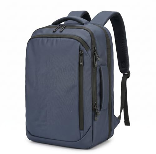 Zaino Business Porta PC 17.3 Impermeabile – Zaino da Lavoro e Ufficio Elegante, Zaino per Laptop e Tablet con Presa USB, Organizzato per Università, Pendolari e Viaggi di Lavoro Solido (Blu)