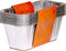 Blackstone 5017 Backblech-Auffangbehälter für die Hinterseite, Einweg-Folie, Speck-Auffangbehälter für 91,4 cm, 71,1 cm, 43,2 cm, Serie Top Combo & ProSeries, 71,1 cm, Silber