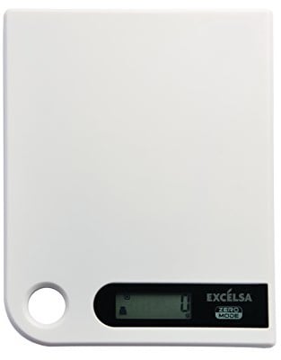 Excelsa Touch Bilancia Elettronica, Plastica, Bianco