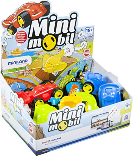 Miniland Spielfahrzeuge Minimobil Go 12cm, 15 Stück-45120