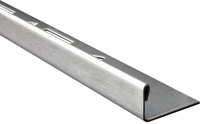 L-Profil Edelstahlschiene Fliesenprofil Fliesenschiene Edelstahl V2A L250cm 10mm gebürstet