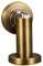 sourcing map Zinc Alloy Door Magnetic Catch Holder Stopper Doorstop Brushed Floor Mount, Dark Brass Tone