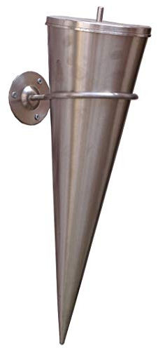 Gartenfackel Edelstahl Wandfackel Bodenfackel Cylinder-Fackel inklusive Zubehör
