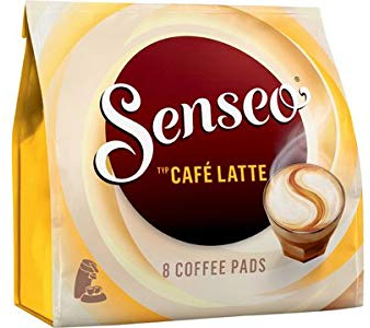Senseo Kaffeepads - Café latte con 8 cápsulas