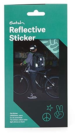Satch Reflective Sticker selbstklebend, hochreflektierend, abziehbar, 7 Stück Mint