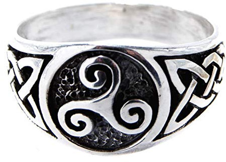 Kiss of Leather Ring Triskele, Gr. 52-74 (tris) - Silber
