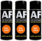 Alex Flittner Designs 3 x vernice spray RAL vernice per auto, vernice colorata RAL 2004, colore arancione puro satinato