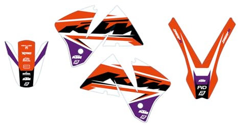 Blackbird adesivi moto enduro cross Exc 125 2001 - 2002 / Exc 250 2001 - 2002 / Exc 300 2001 - 2002 / Exc 380 2001 - 2002 / Exc f 400 2001 - 2002 / Exc f 520 2001 - 2002