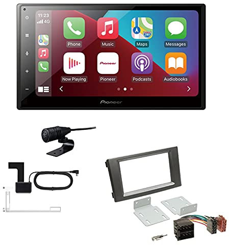 Pioneer SPH-DA160DAB 2-DIN Autoradio CarPlay Android Auto Bluetooth DAB USB passend für Iveco Daily IV und V 2006-2014 dunkelgrau