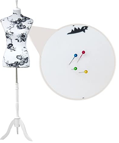 Loywe Schneiderpuppe Schaum Weiblich Damenbüste Schneiderbüste kleiderpuppe Nähen und Schneider Büste Torso Gr.36/38 | LW1018WS