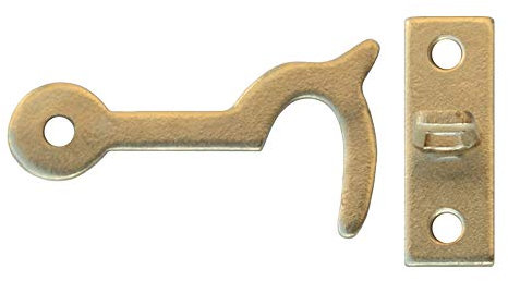 KeyMet 100 Stück Kassettenhaken Schatullenverschluß Schatullen - Überfalle Messing