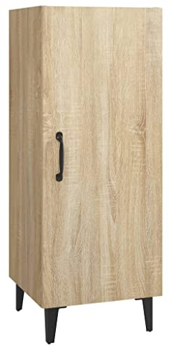 vidaXL Sideboard Living Room Furniture Side Storage Sideboard Cabinet Home Organiser Cupboard Console Telephone Cabinet Sonoma Oak Engineered Wood