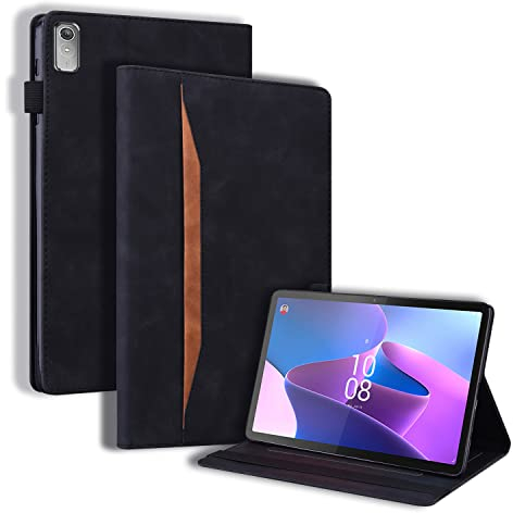 Vkooer Funda para Lenovo Tab P11 (2nd Gen)/ Pad Plus 2023 (11,5 Pulgada) TB-350 Carcasa Cuero PU Ligero Flip Case Cover Negocios con Ranura para Tarjetas y Función de Soporte, Retro Verde