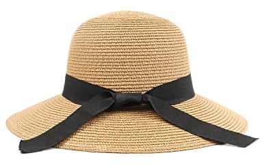 Zylioo Panamahut Kleine Größen,Strohhut Klein Kopf,Sonnenhut Größe XS-S,Small Breiter Krempe Strohhut UV Sommerhut Urlaub Strandhut