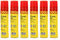Clearfee Feuerzeuggas 300 ml zum nachfüllen für Feuerzeugen, Flambierbrenner, 100% Reinheit, Nachfüllgas, Lighter Gas inkl. 4 Aufsätze (6)