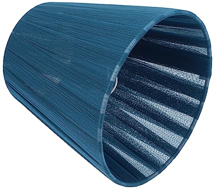 DOITOOL Lampenschirm Stoff Blau Nordic Barrel Kleine Lampe Abdeckung Clip Blase Design Geeignet für Tischlampe Kronleuchter Wand und Deckenlampe Dekorativ für Wohnzimmer und Schlafzimmer