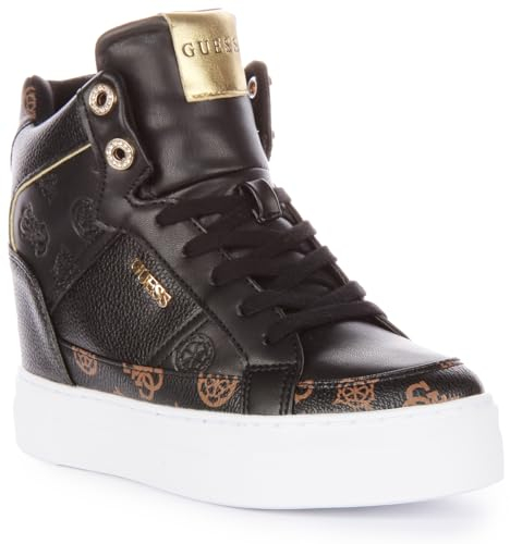 GUESS Sneakers Mid Fridan FL7FRI-FAL12 Scarpe Donna Nera/Marrone 35