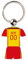 Porte Clé Football Lens 2023 2024 Maillot Domicile Personnalisable avec Nom et Numéro