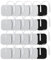 TENS Unit Replacement Pads, 5x5CM Self-Adhesive Electrodes 20PCS, Reusable Square Tens Electrode Pads with 2mm Connector, Compatible with Most Tens, Self-Adhesive TENS Pads for Electrotherapy