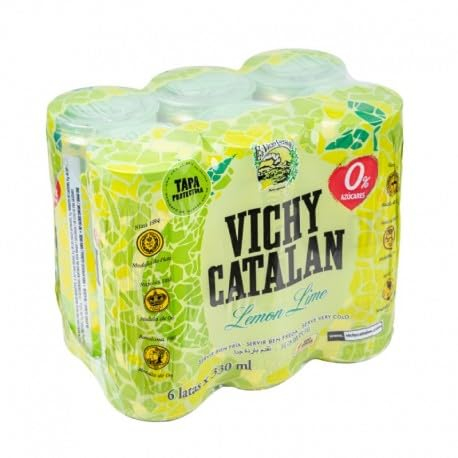 VICHY CATALAN SABORES 0% AZÚCARES (Lima Limon, 12 Latas)