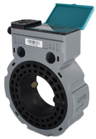 Graootoly Batteriebetriebener Ultraschall-Wasserzähler DN80 RS485 Digitaler Wasserdurchflussmesser IP68 Sandwich-Typ, einfach zu bedienen