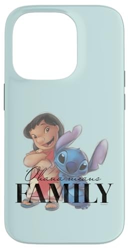Disney 100 Anniversary Lilo & Stitch D100 Zitat Ohana Hülle für iPhone 14 Pro