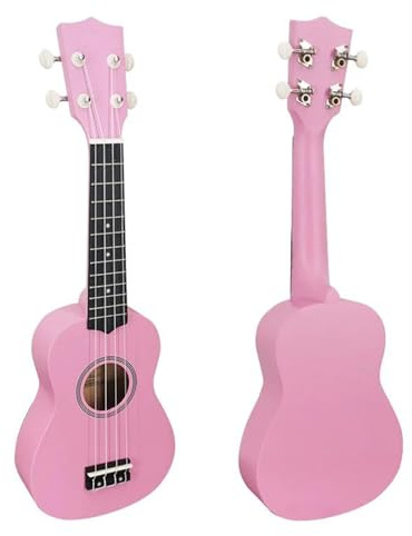 Dekorationen für Musikinstrumente Mahagoni-Ukulele mit Delfin- und Ananas-Design, einzigartige mikrosüße Dekoration, tragbares Kunsthandwerk, klassische Mini-Tasche, Stimmgerät, Kapodaster (Color : 3
