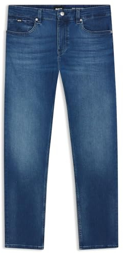 BOSS Herren H-Delaware Delaware Slim-Fit Jeans aus blauem Stretch-Denim