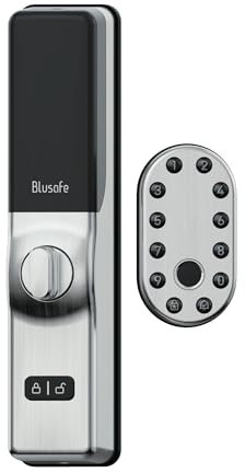 Yunity Brushed Nickel Smart Escutcheon Smart Door Lock to Suit Pull Bars, Auto Locks, Slam Shut Multi Points