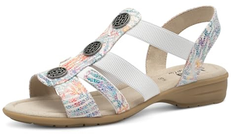 Jana Damen 8-28165-42 Sandalen, Flower Multi, 40 EU