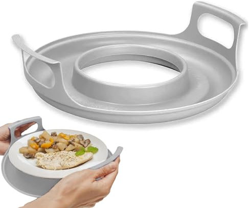 Supporti per da forno a microonde con manici - 30 x 26,5 cm Supporto per da tavola per forno a microonde, porta calda, supporto per piatti per -onde resistente al calore