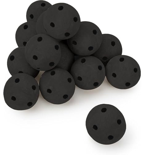 Paquete de 15 bolas de fuego de cerámica, juego de piedras redondas de fibra de 3 pulgadas, bolas de fuego reutilizables para hogueras en interiores y exteriores, chimeneas, cuencos de fuego, estufa
