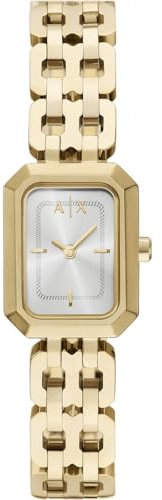 Armani Exchange Watch for Women, Quartz Movement and 27mm Case Size with Stainless Steel, Leather or Silicone Strap