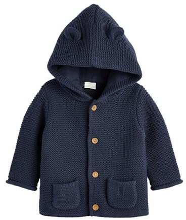 Next Bambini Cardigan in Maglia per Neonati Blu Marino 6 Mesi