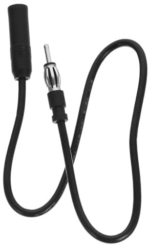 GAROZATION Câble De Connexion Autoradio Am/FM Rallonge Mâle/Femelle 1 Mètre pour Voitures Et Camions Usage Auto Couleur Noire