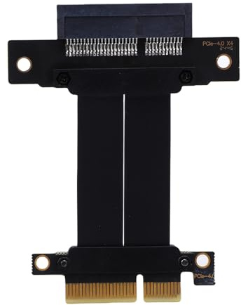 Zunate Cavo Riser PCIe 4.0 Lossless per GPU, Estensione Flessibile per Scheda Grafica Ad Alta velocità per M.2 WiFi USB, Cavo Adattatore Maschio-femmina per Custodia PC, Applicazione AI, (10)
