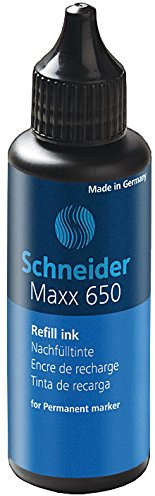 Schneider Maxx 650 Nachfüller für Permanentmarker 230, 233, 280, 50 ml, blau